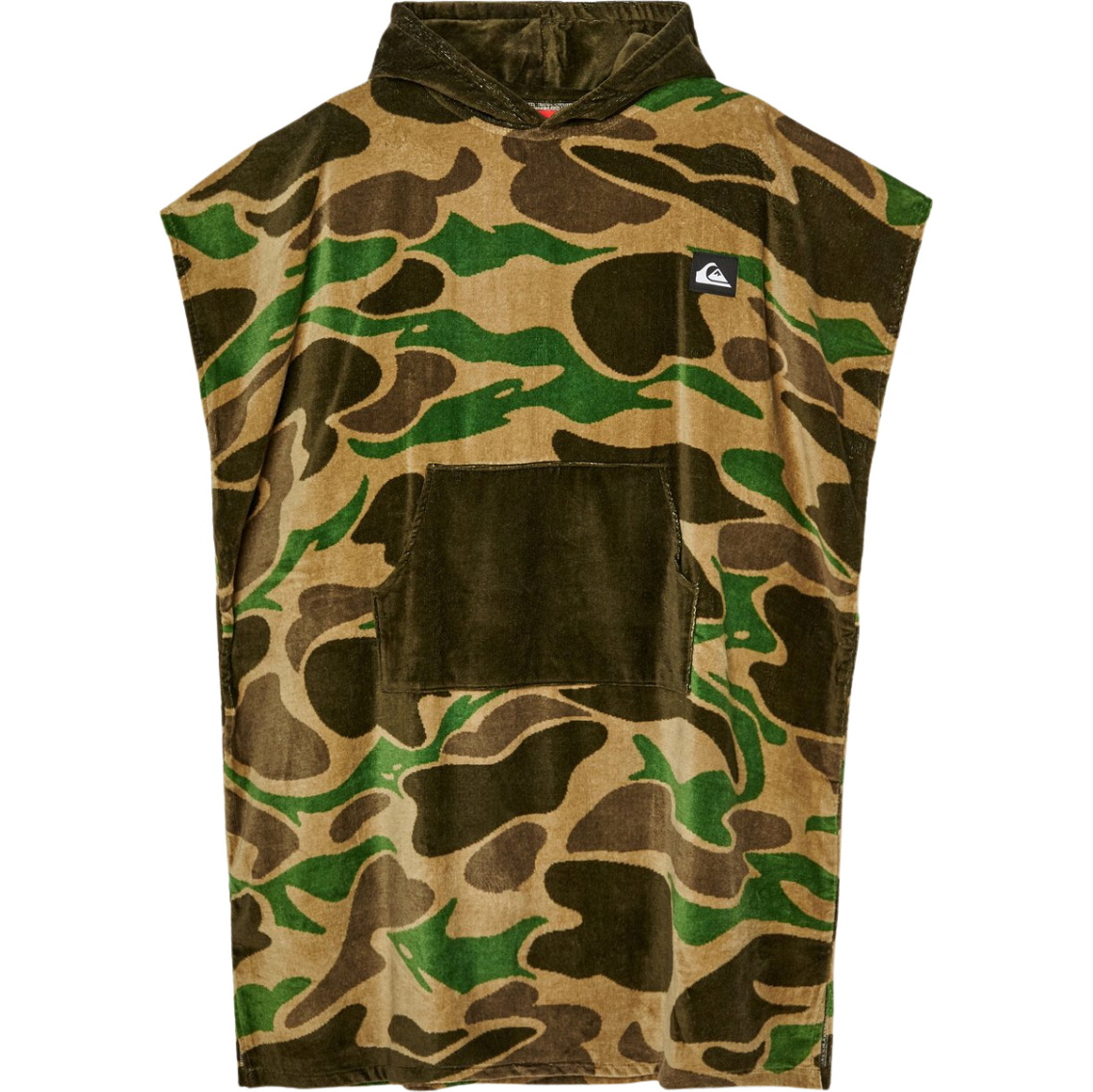 2026 Quiksilver Mens Hoody Towel AQYAA03233 - Kelp Garage Camo